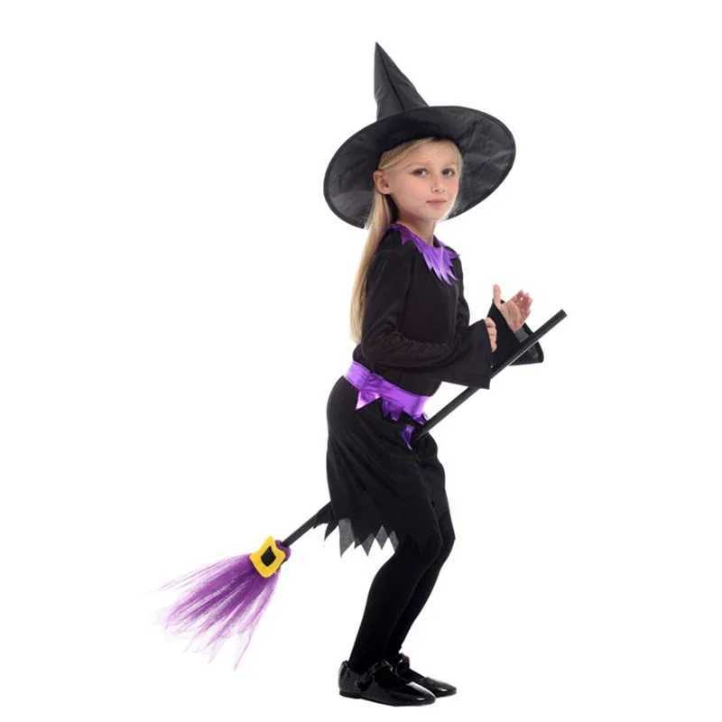 Halloween Costume For Children Witch Costume Girl Dress Carnival Party Kid L250918