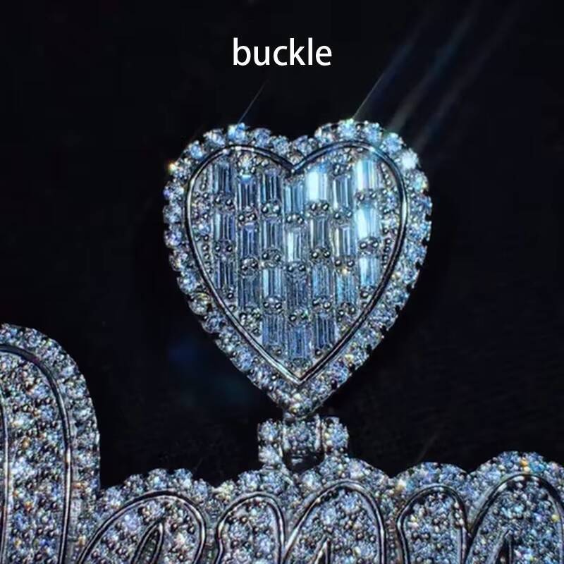 Customized Trendized Trend VVS Moissanite Letter Pendant 925 Silver Gold Plated Hip Hop Style Iced Out Jewelry with High Polish Finish