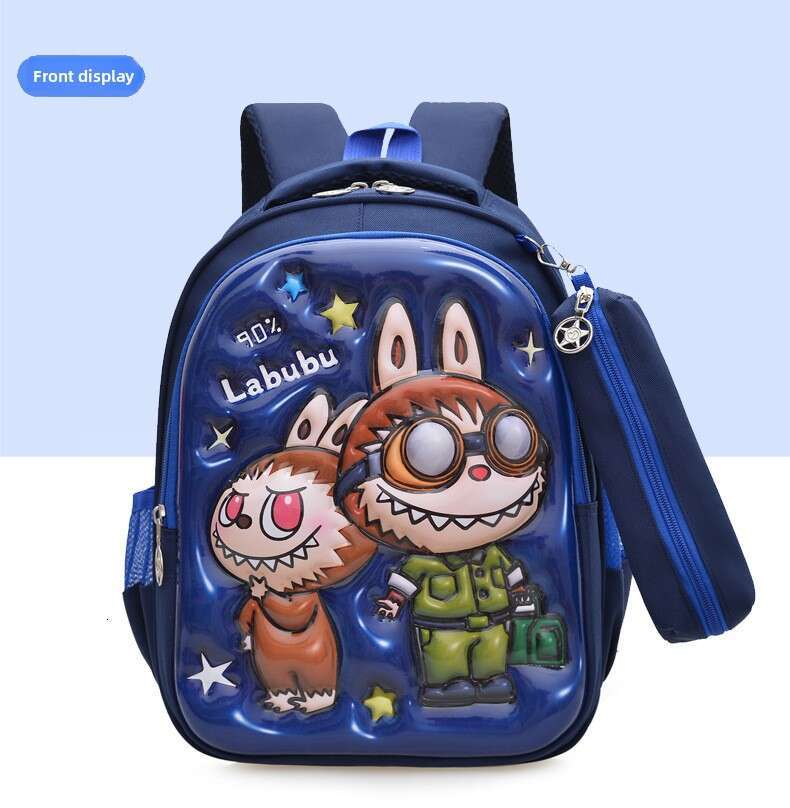 2025 Hot Sale Labubu Lightweight Kids Backpack With Spine Protection School Bookbag For Students