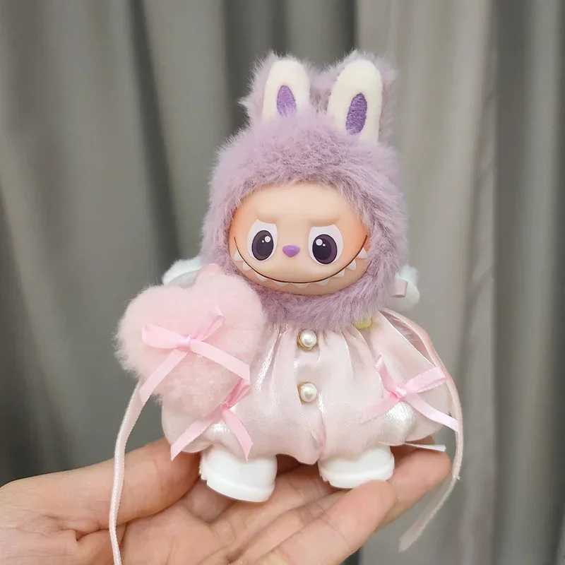 For Mini Labubu 40 The Monsters Pin for Love Series doll devil Angel Wings Panties Outfits for labubu Clothes Accessories C250919