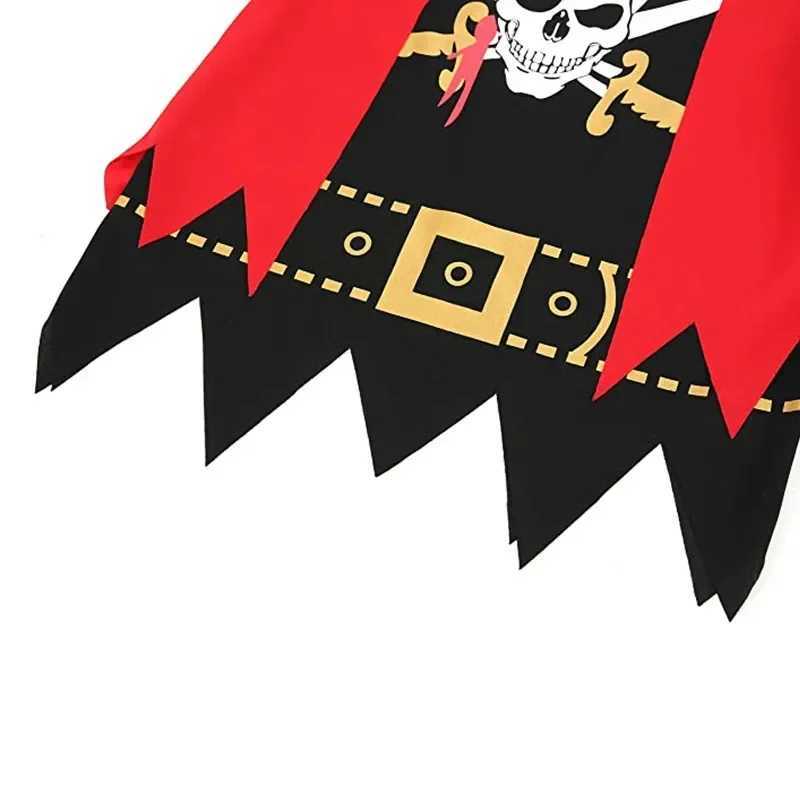 New Year Deluxe Pirate Costume Boy Pirate Playset Christmas Cosplay Includes Pirate Accessories Knife Gold Coin Hook Gift L250918