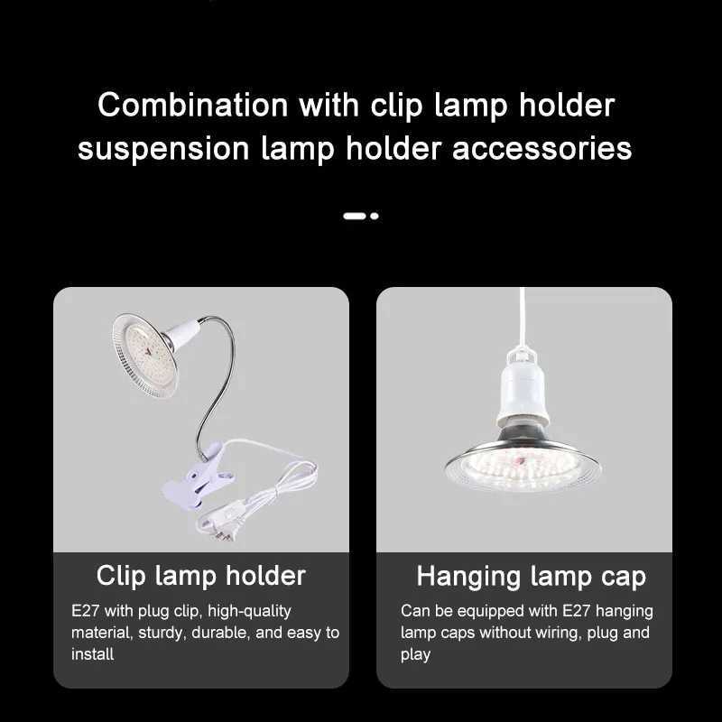 E27 lamp 18W plant growth lamp fruit and vegetable plant solar fill light indoor full spectrum succulent plant flower bed fill C250919