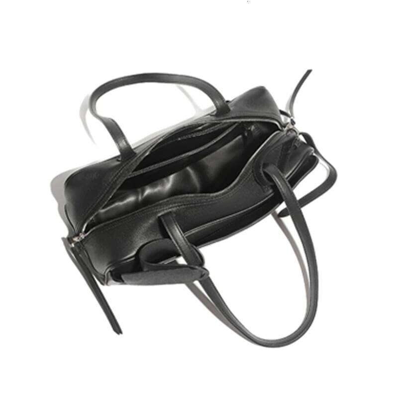 Designer Bag Luxury Bag Burminsa Cowhide Genuine Leather Underarm Shoulder Bags For Women 2025 Designer Pillow Totes Bowling Work Ladies Handbags