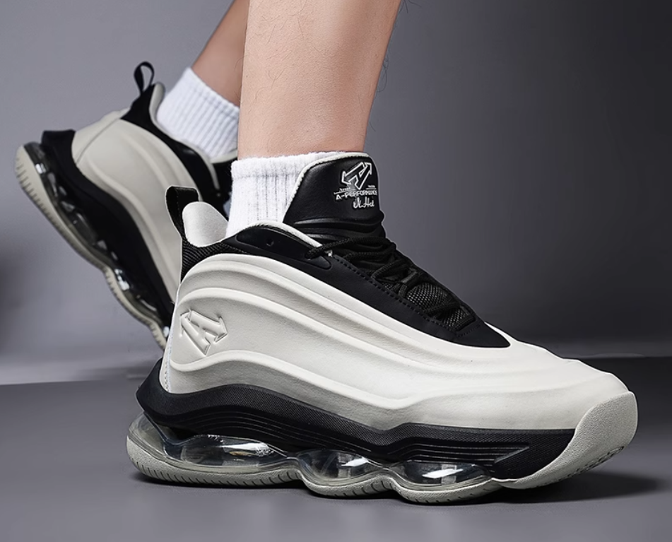 Designer Versatile Trendy Men's Autumn Winter High-top Thick-soled Non-slip New Niche Soft-soled Air Cushion Sports Casual Shoes