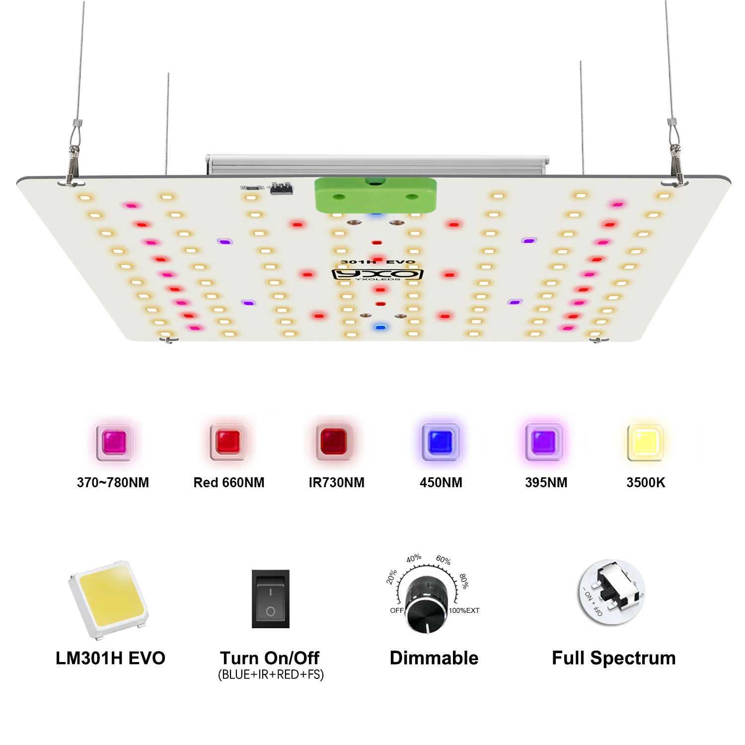 LM301h EVO 65w dimmable plant growth lamp used for plant growth and flowering C250919