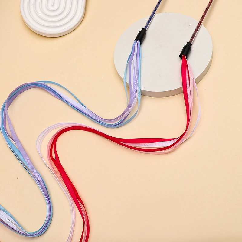 Interactive Cats Toys Long Satin Ribbon Cat Teaser Rod Toy Kitten Playing Teaser Wand Toy Cat Stick Toy X250918