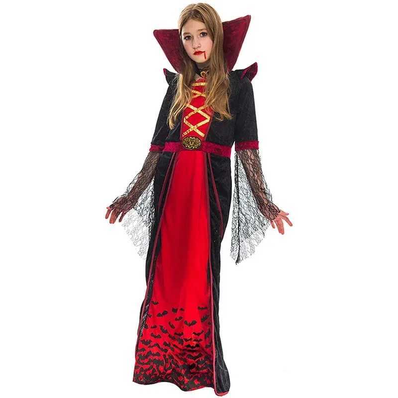 Vampire Costume Halloween Disguise Party Uniforms Girl Cosplay Dress Costumes Children Devil Ghost Clothing Carnival Stage Dress L250918