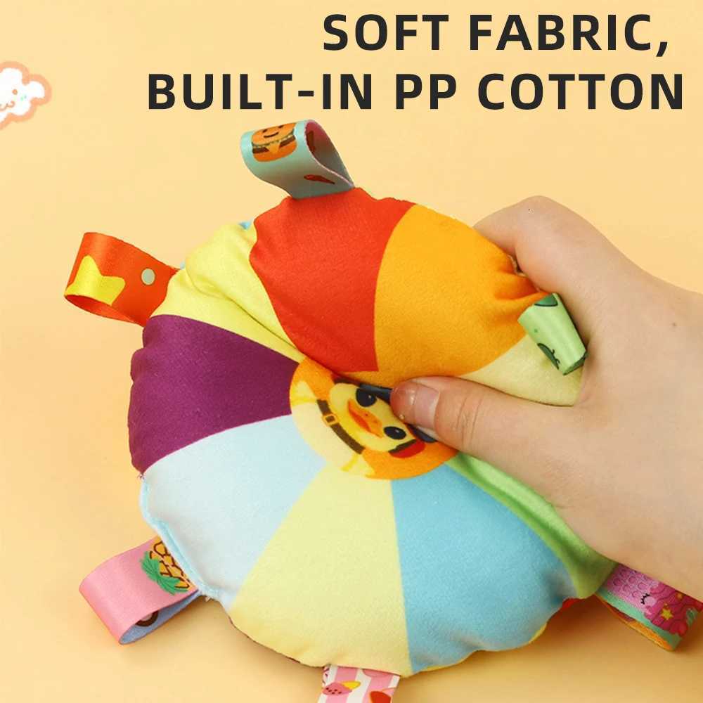 Dog Round Toy Bite Resistant Cartoon Plush Outdoor Interactive Training Games Pet Chewing Flying Discs Toys Bells Pet Supplies X250918