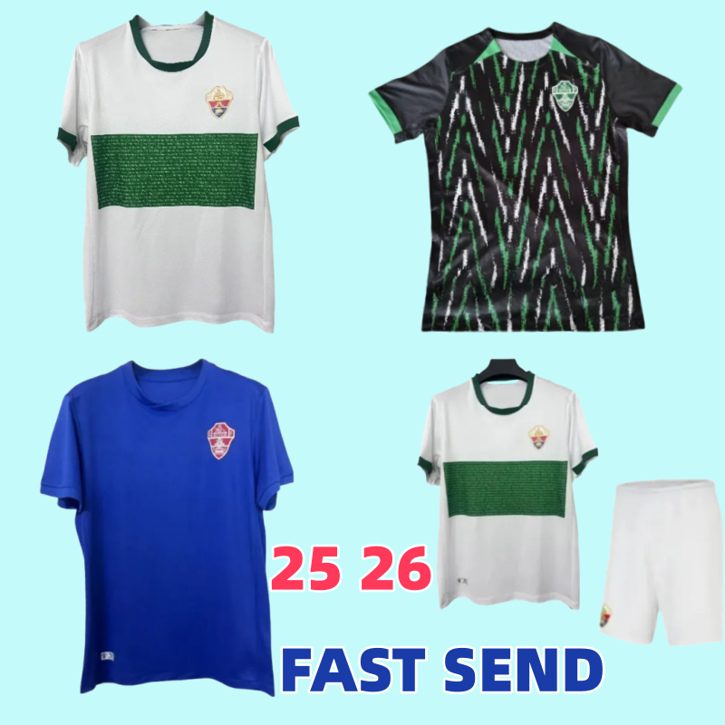 25 26 Elche CF Soccer Jerseys Raul Guti Lucas Men Pastore Pere Milla Ivan Marcone 2025 2026 HOME Away football shirt