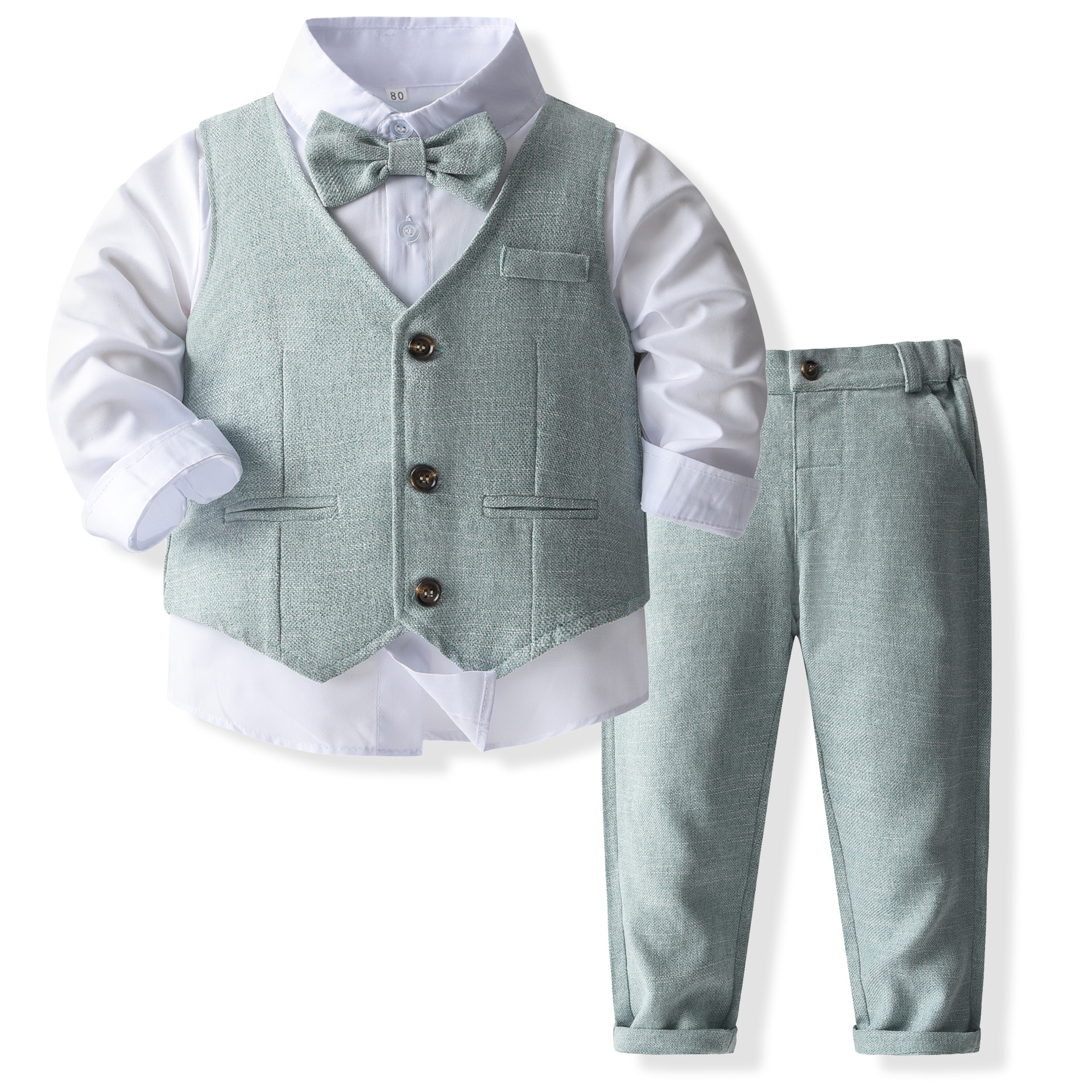 2025 New Spring & Autumn Boys' Formal Outfit Shirt Vest & Pants Set Toddler Baby Suit for Kids Free Shipping