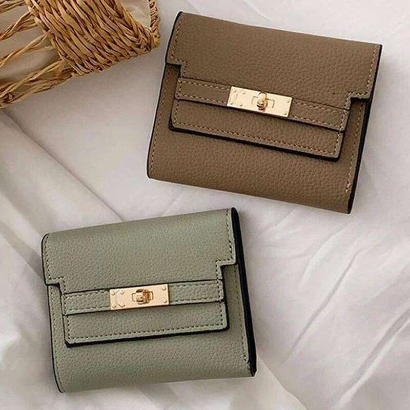 Retro Wallet Women's Large Capacity Card Position Foreign Trade Multi Functional Three Fold Handheld Bag Billetera