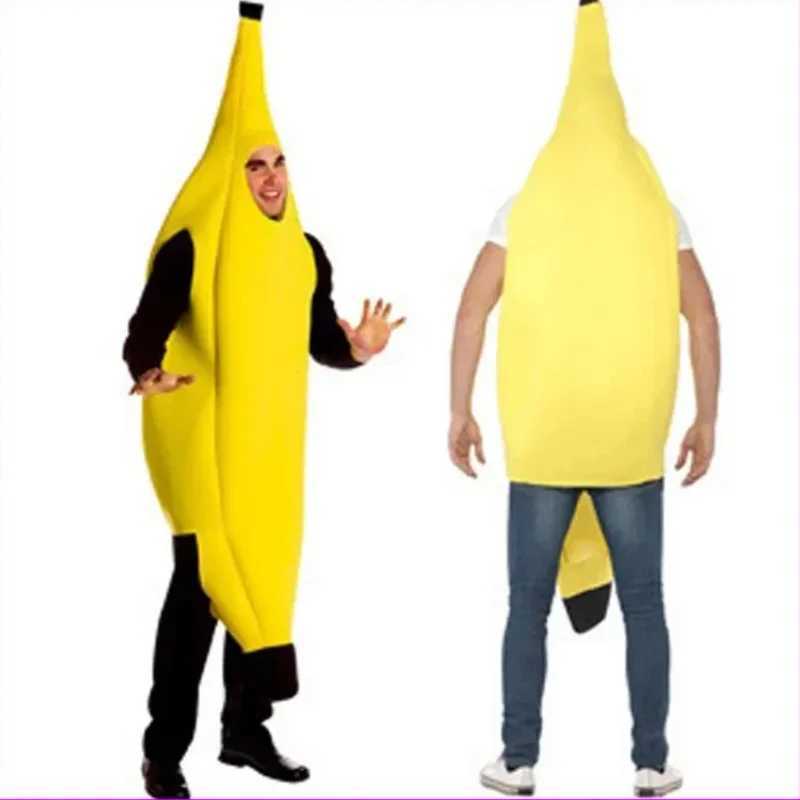 ChildAdult Unisex Fun Banana Set Yellow Costume Light Halloween Fruit Fancy Party Holiday Dance Dress Costume L250918
