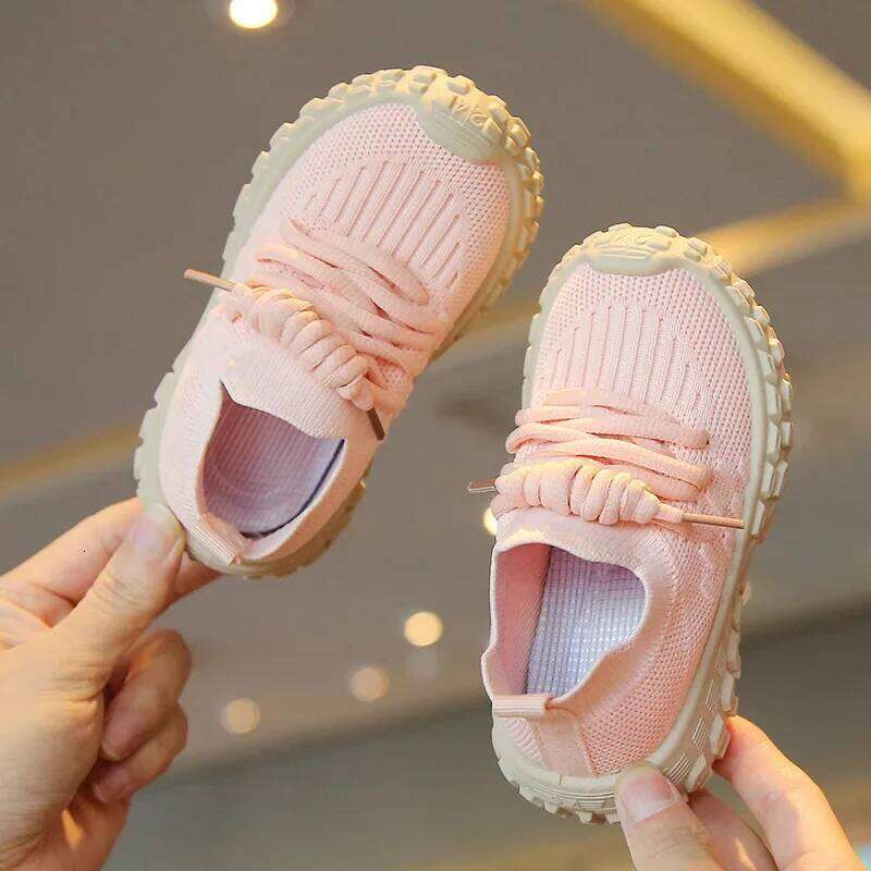 Fashion Sport Running Soft Casual Breathable Spring Autumn Baby Boys Girls Bottom Non-Slip Kids Sneakers Children Shoes
