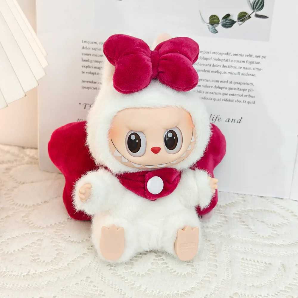 First Generation Second Generation Third Generation Keychains Labubu Macaron Sitting Clothes Party Big Bow Wings Gift C250919