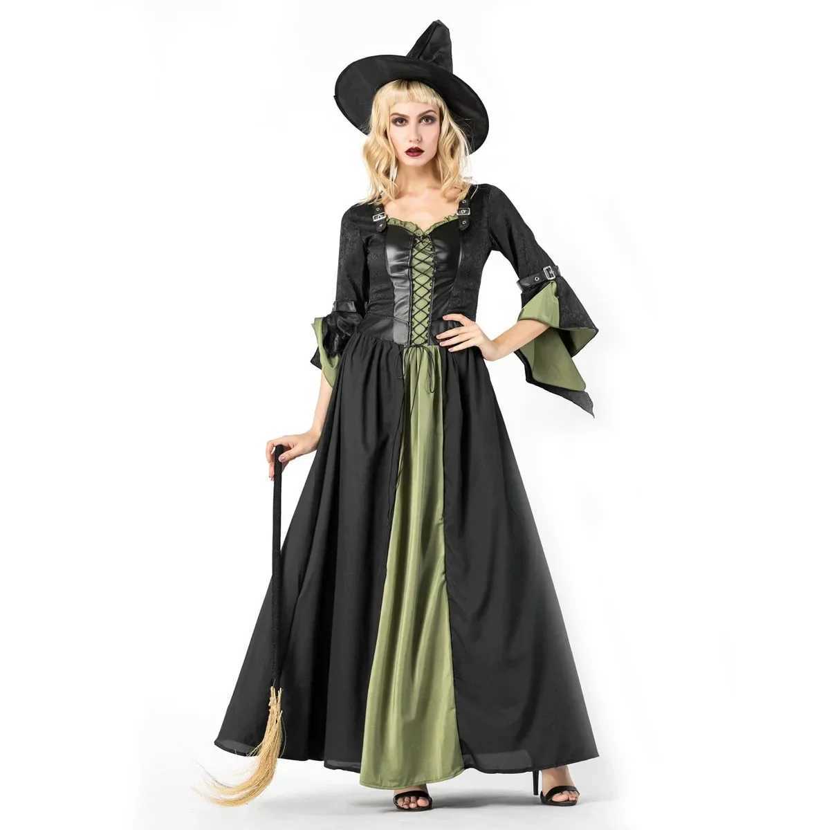 Halloween Witch Vampire Costumes for Women Adult Carnival Party Performance Drama Masquerade Clothing L250918