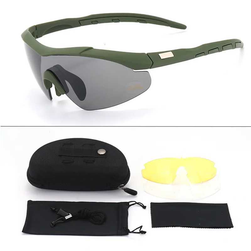 Polarized 3 nses Bultproof Glasses Outdoor Tactical Goggs Shooting Cs Safety Glasses Riding Hiking Eyewear Y250919