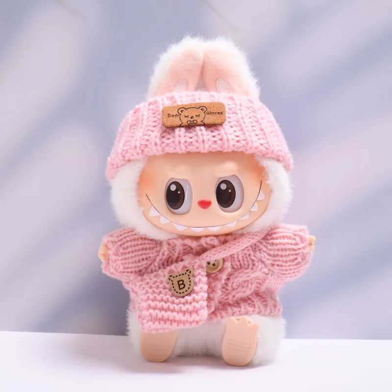 New Labubu winter Clothes Idol Dolls The Monster Outfit Accessories Clothing Gift Kawaii Sweater Hat Bag Set For Gift C250919