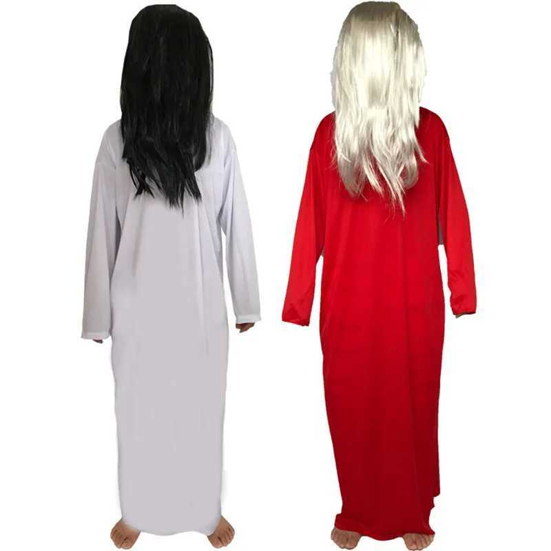 Sadako Costume Halloween Performance Costume Cosplay Sadako Costume Ghost Festival Costume Red White Cosplay Costumes L250918