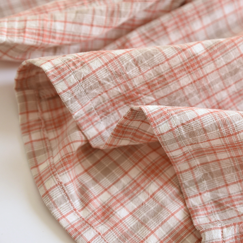 Men's washed cotton shorts, casual elastic waistband drawstring, lightweight summer beach shorts