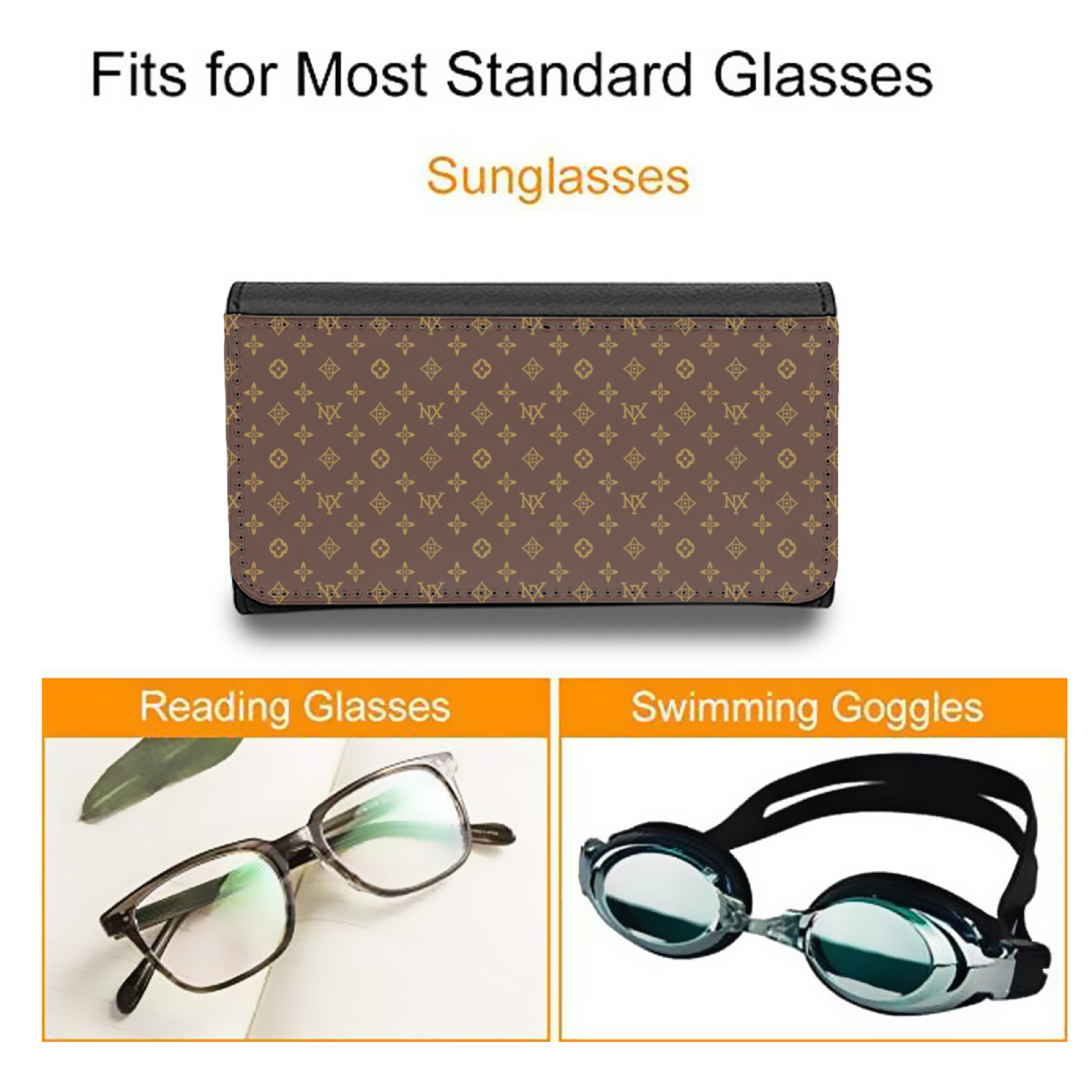 NXY top quality Eyeglass Case Womens Cosmetic Bag makeup bag designer women luxury handbag toiletrys bags Fashion classic brown flower handbags with d