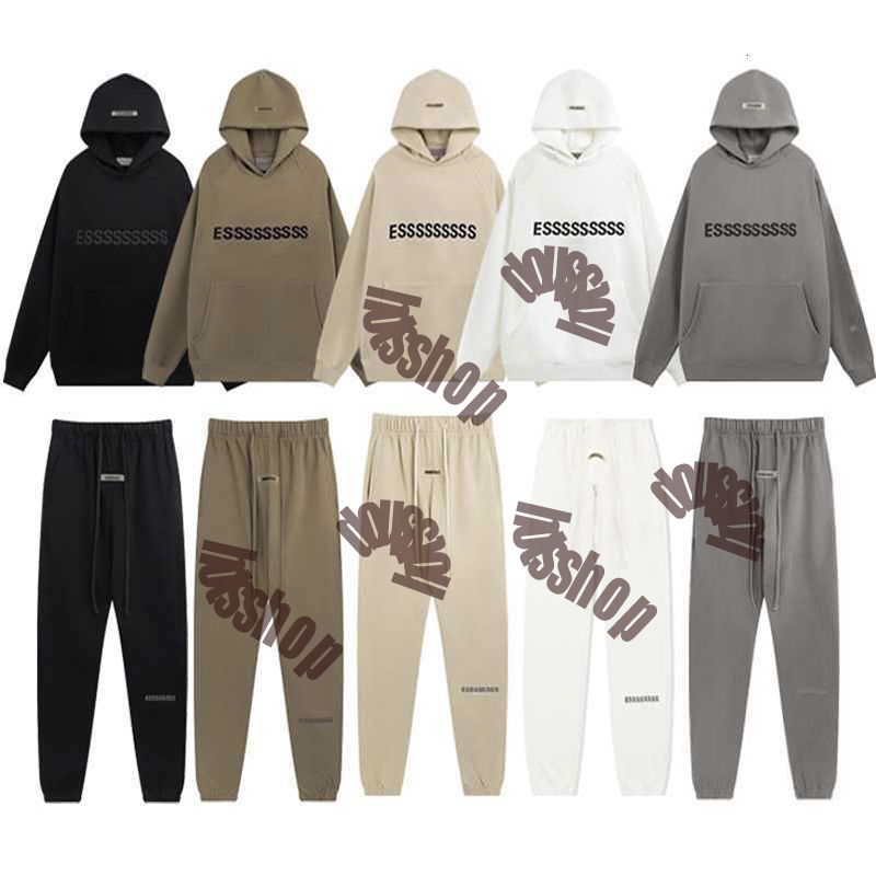 Essential Hoodie Mens Designer Baggy Hoody Casual Tracksuit Pullover Skateboard Pull Jogger Set Loose Jumper Hip Hop Sports 2025 Clothing