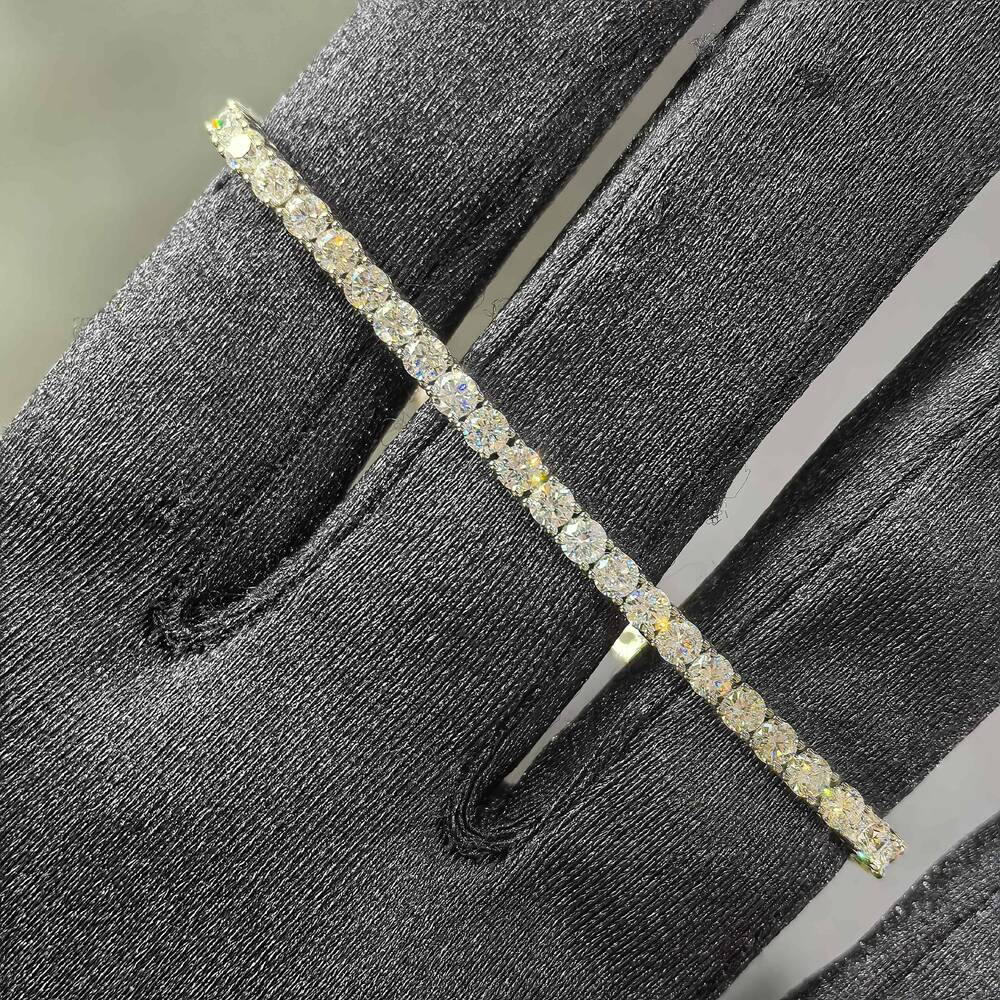 Luxury Moissanite Jewlery Tennis Bracelet Moissanite Diamond Tennis Bracelet 925 Silver Moissanite Tennis Bracelet