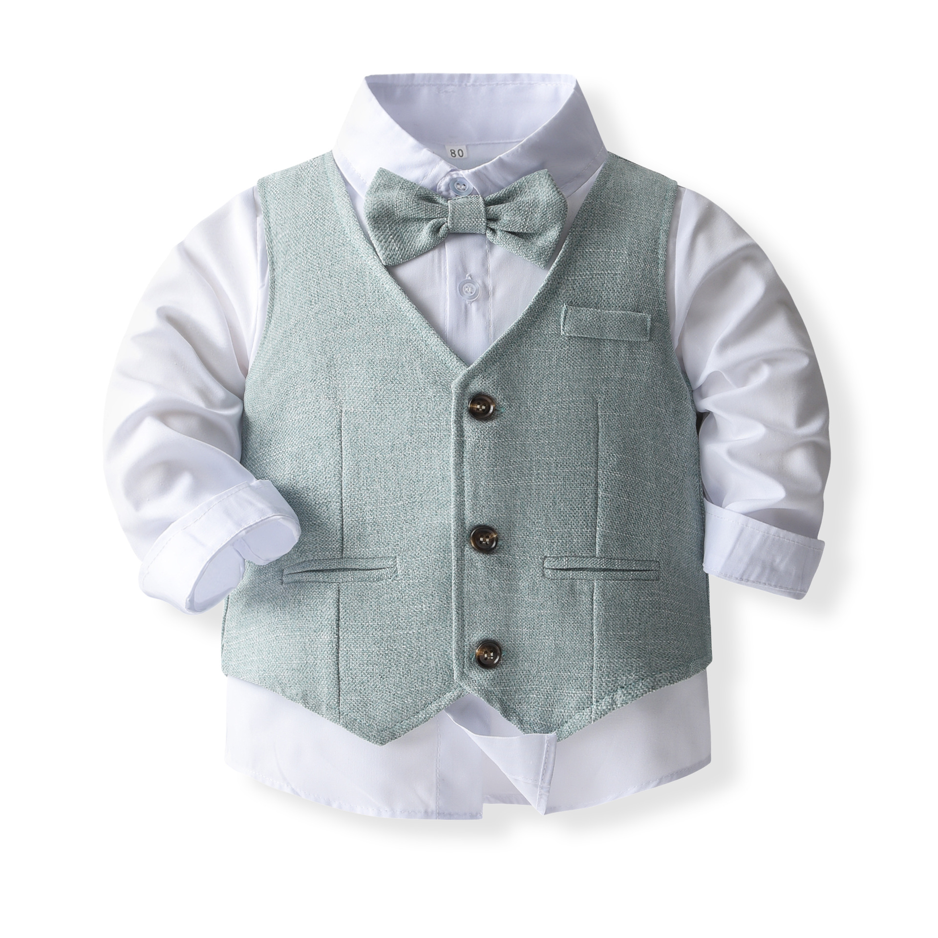 2025 New Spring & Autumn Boys' Formal Outfit Shirt Vest & Pants Set Toddler Baby Suit for Kids Free Shipping