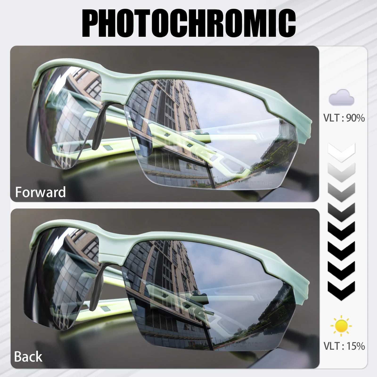 SCVCN Photochromic 2pack Cycling Glasses Explosion Proof Hunting Outdoor Bicycle Sports Running Sunglasses Tactical Goggles J250919