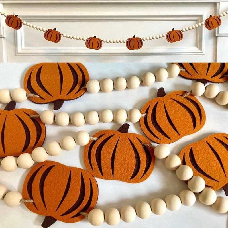 98inch Fall Pumpkin Banner Autumn Thanksgiving Festival Halloween Party Fireplace Mantle Wall Home Patio Garden room decoration C250919