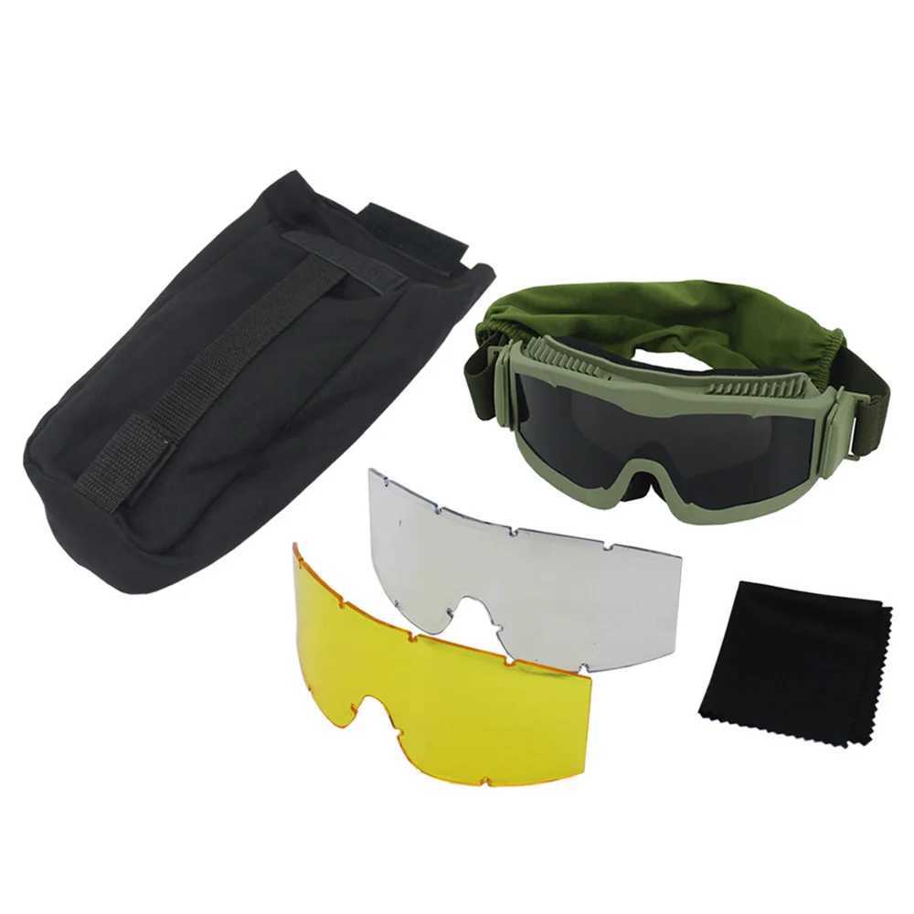 VULPO Tactical Goggles Hunting Shooting Glasses Windproof Anti Fog Airsfoft Paintball Goggles Hiking Mountaineering Glasses J250919