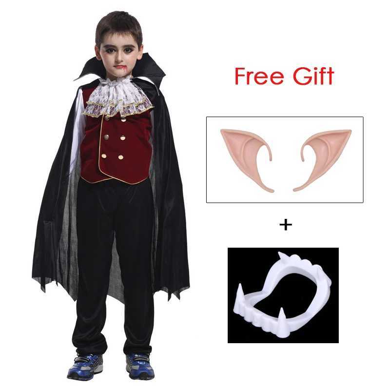 Child Noble Count Dracula Costume Gothic Victorian Vampire Costumes for Boys Halloween Purim Party Carnival Cosplay Umorden L250918