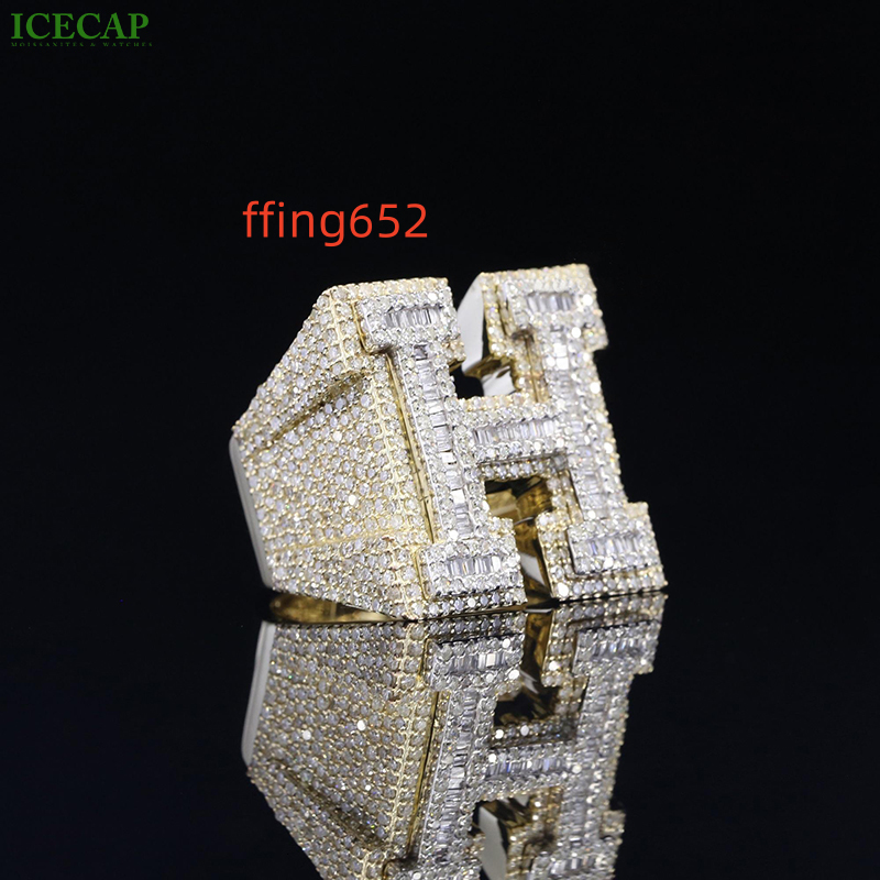 Championship Ring for Men DVVS Moissanite Diamond Gemstone Ring Custom Designer Letter 925 Sterling Silver Hip Hop Ring Jewelry