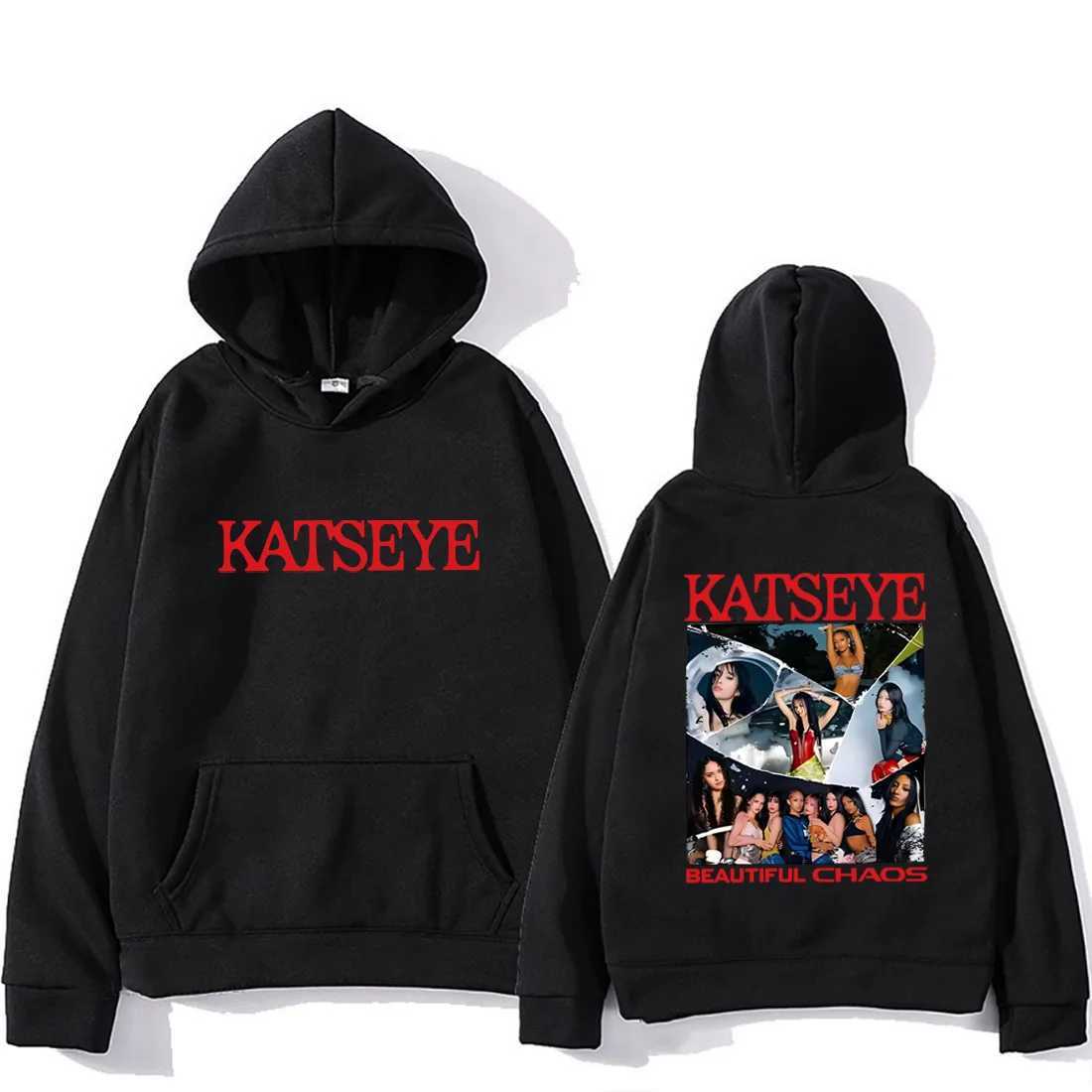 KATSEYE The Beautiful Chaos fashion Hoodie Men Womens new Autumn Winter strtwear vintage clothes Flce Long slve pullovers Z250918
