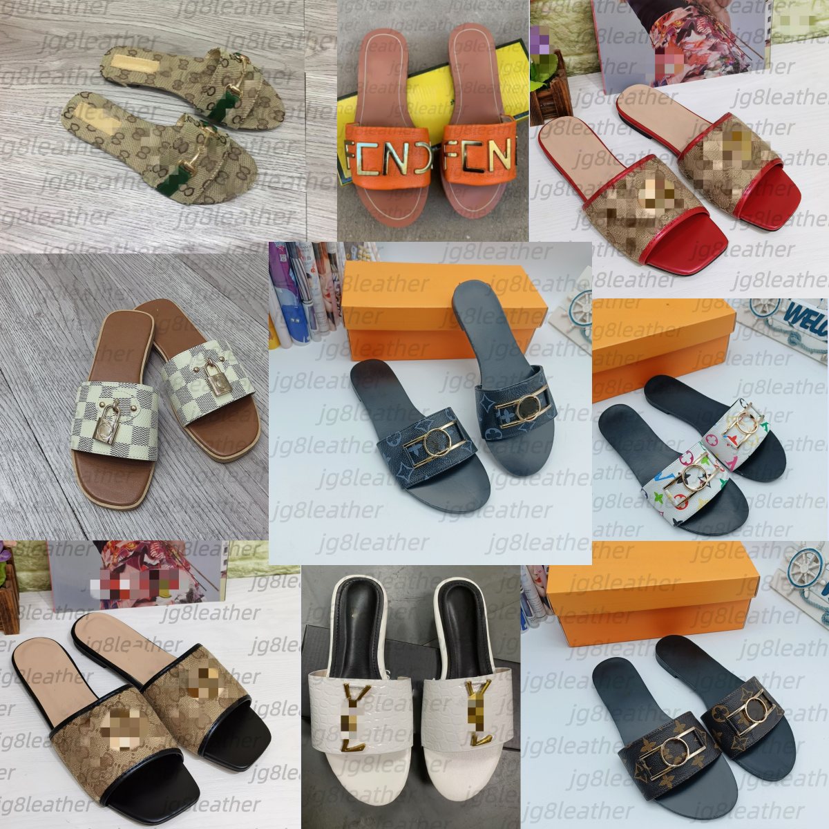 Top Luxury Designer Y3 Slippers Women sandals louisevuitunns quality Flat Bottom Non-slip Outdoor Casual Beach G2 Slipper vacation brand Slides Large size Shoes