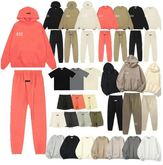 5A Designer Hoodie Men's Women's essential Hoodies Sweater Sweatshirts 3D Letter printed 100% cotton essentials Hoody Shorts sweatpants spider tracksuit