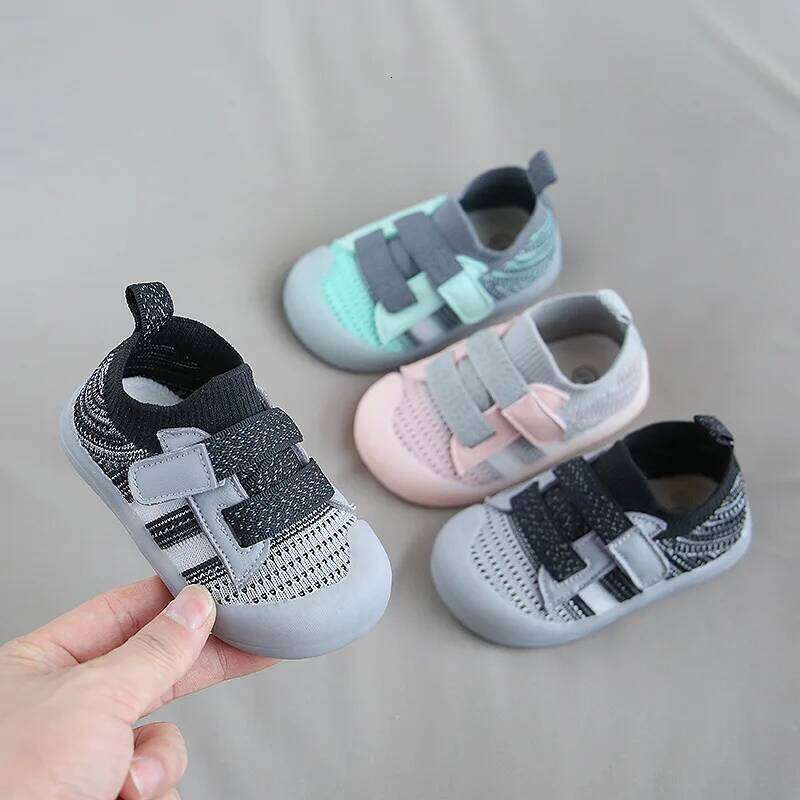 Children's Casual Mesh Breathable Boy Girls Soft Soles Anti-skid Walking Baby Sports Shoes