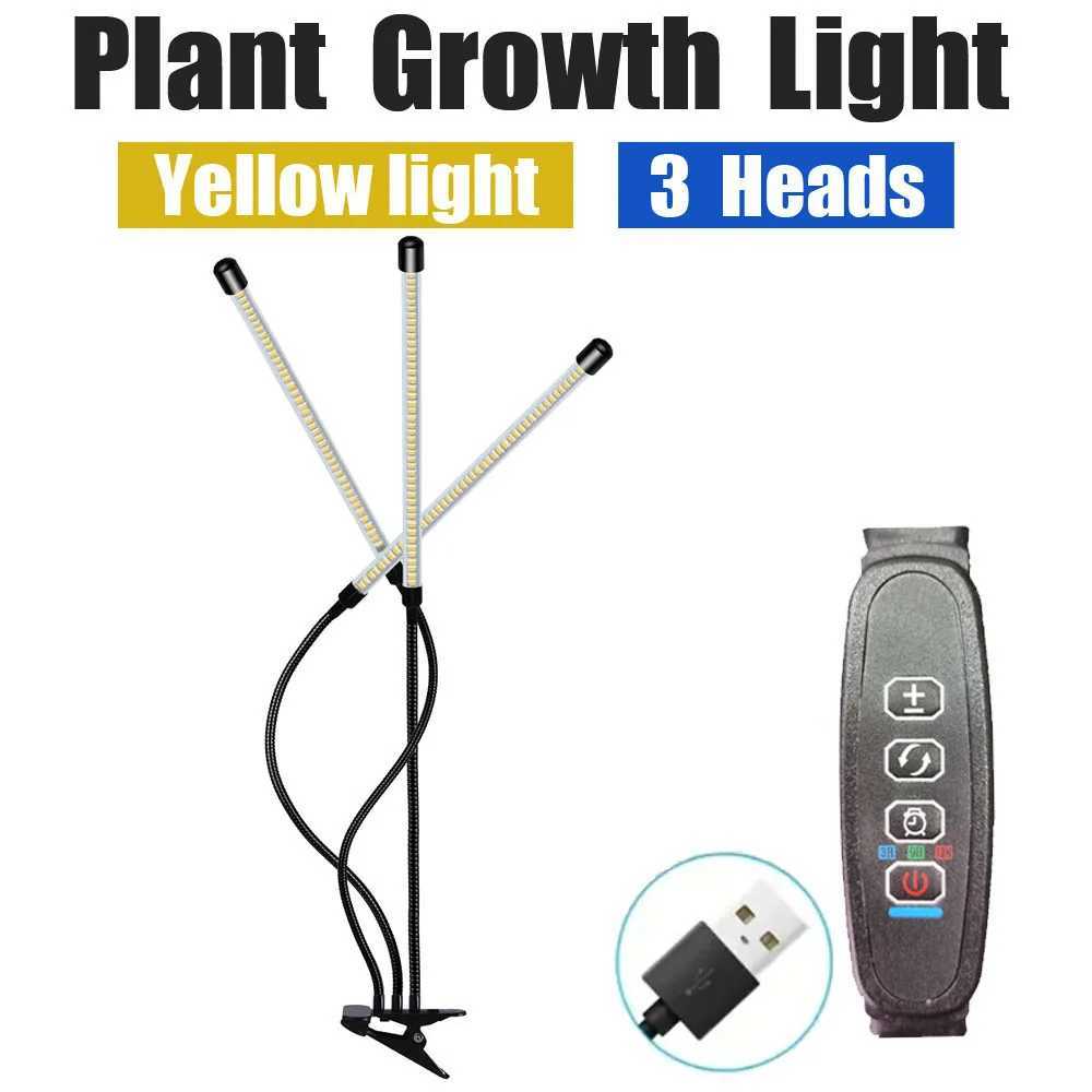 Clip plant lamp LED full spectrum growth lamp USB warm white light timing dimming C250919