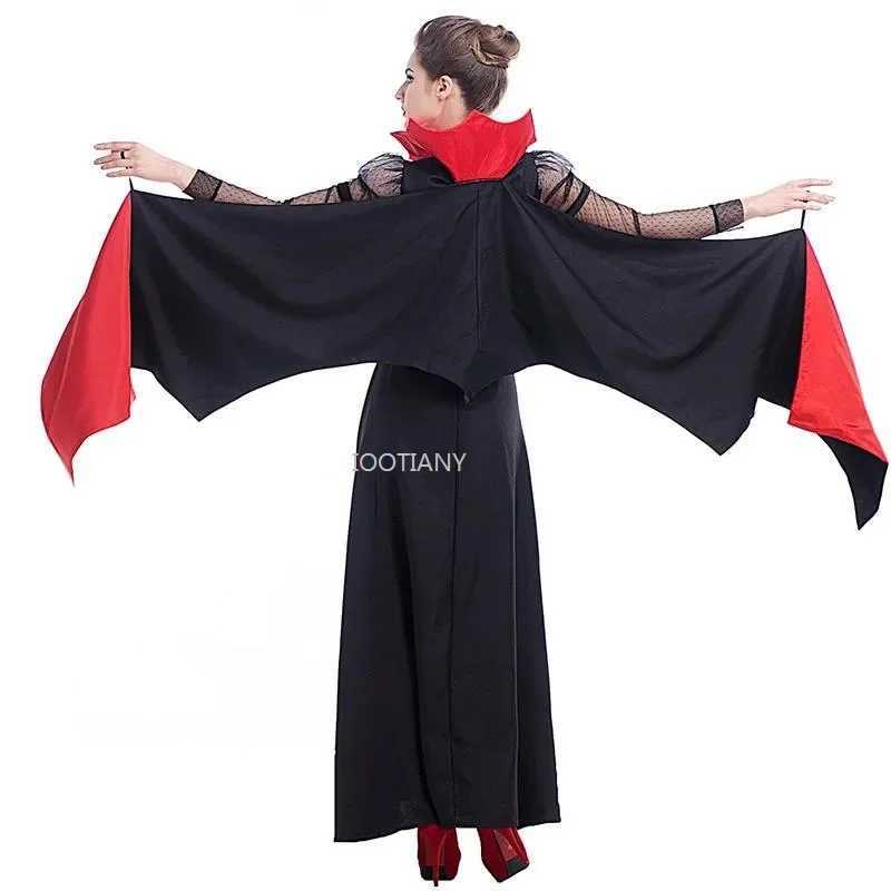 Adult Female Personty Quirky Devil Role Play Cosplay Bat Costume Queen Witch Bat Role Play Costumes Masquerade Party Dress L250918