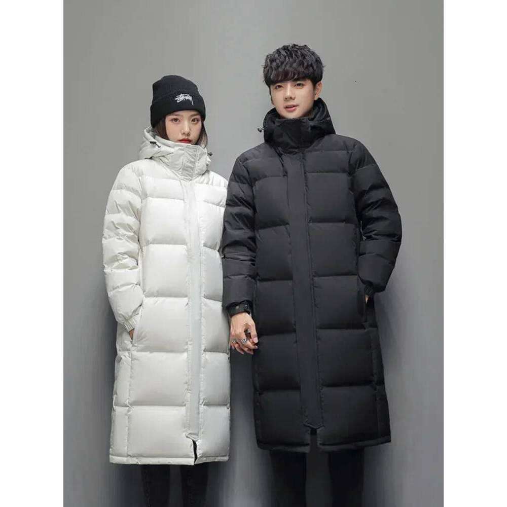 2025 New Mens Long -High-quality White Duck Down Hooded Jacket -30° Couple Thicked Warm Parkas 5XL Men Winter Coats