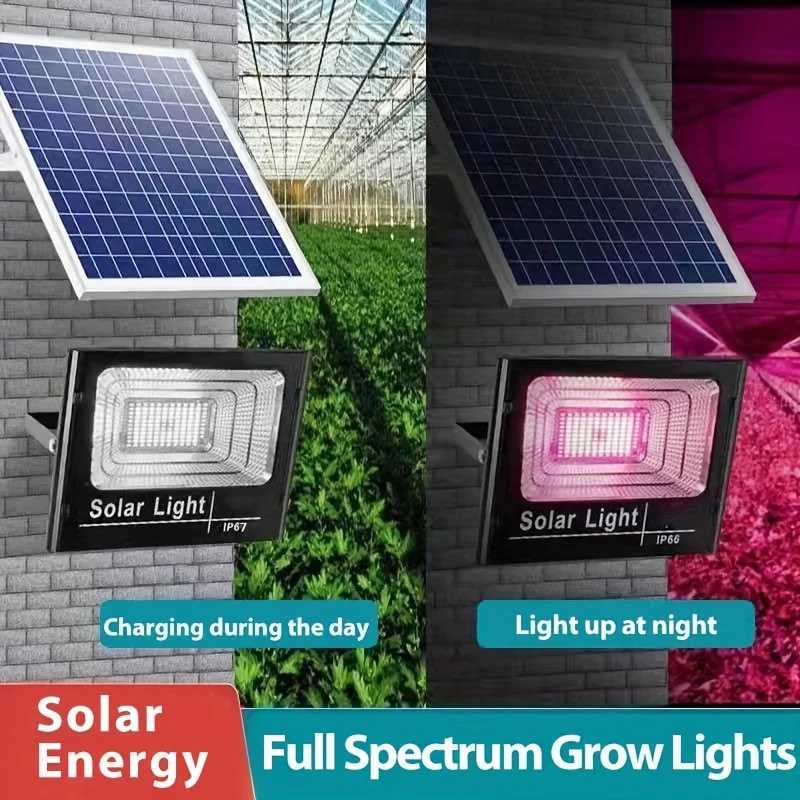 3560W Solar LED Grow Light Full Spectrum Floodlight Plant Growing Light Remote Waterproof Phytolamp for Indoor Outdoor Plants C250919