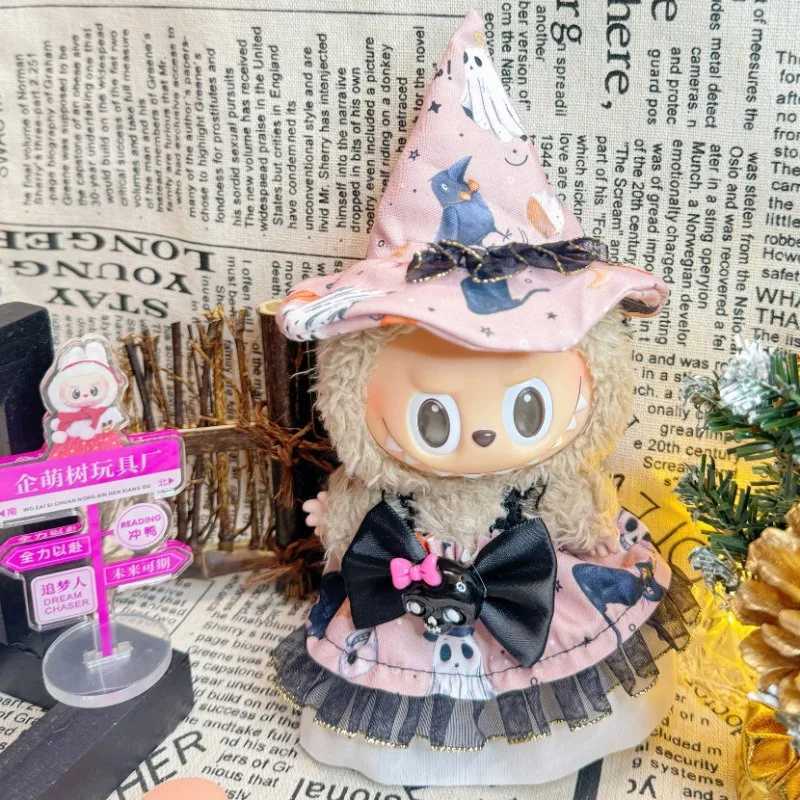 Lovely Magic Witch Set For 17cm Labubu Mini Doll Clothes Matching Halloween Pumpkin Trendy Accessories For Ropa Labubu V2V3 C250919