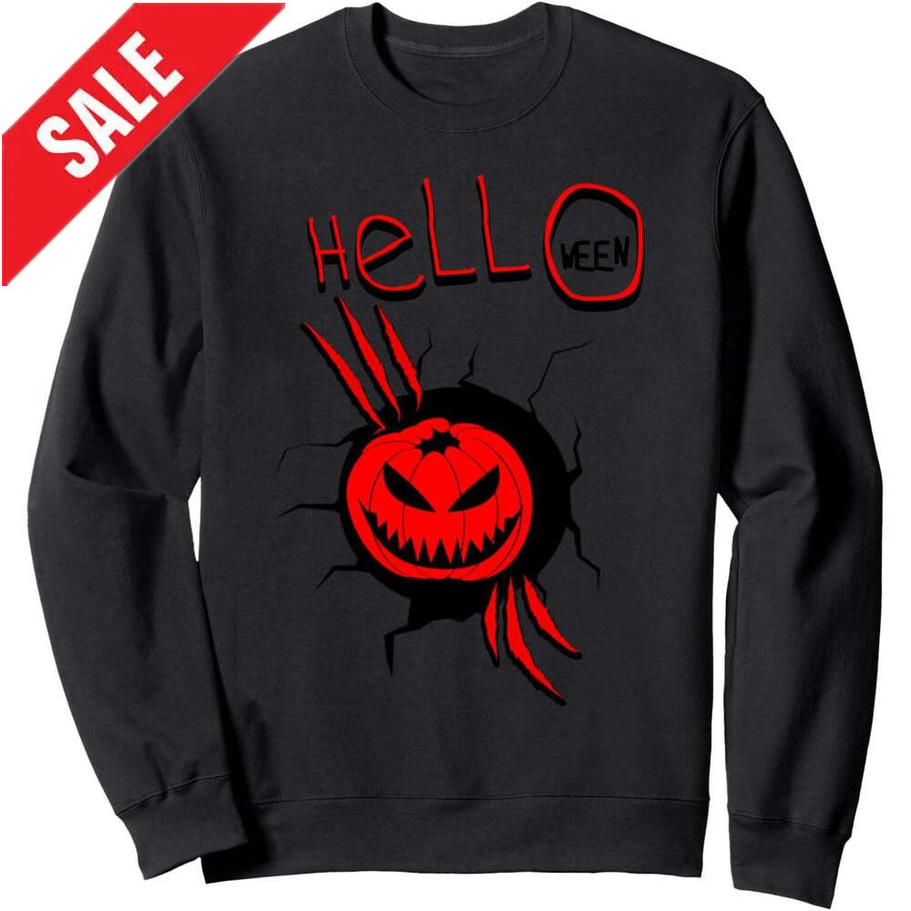 Long Sleeve Shirts for Men sweatshirt Cool Halloween Breakthrough Costume Pumpkin Inside Helloween Sweatshirt T shirt Tee Streetwear Casual tops cloth