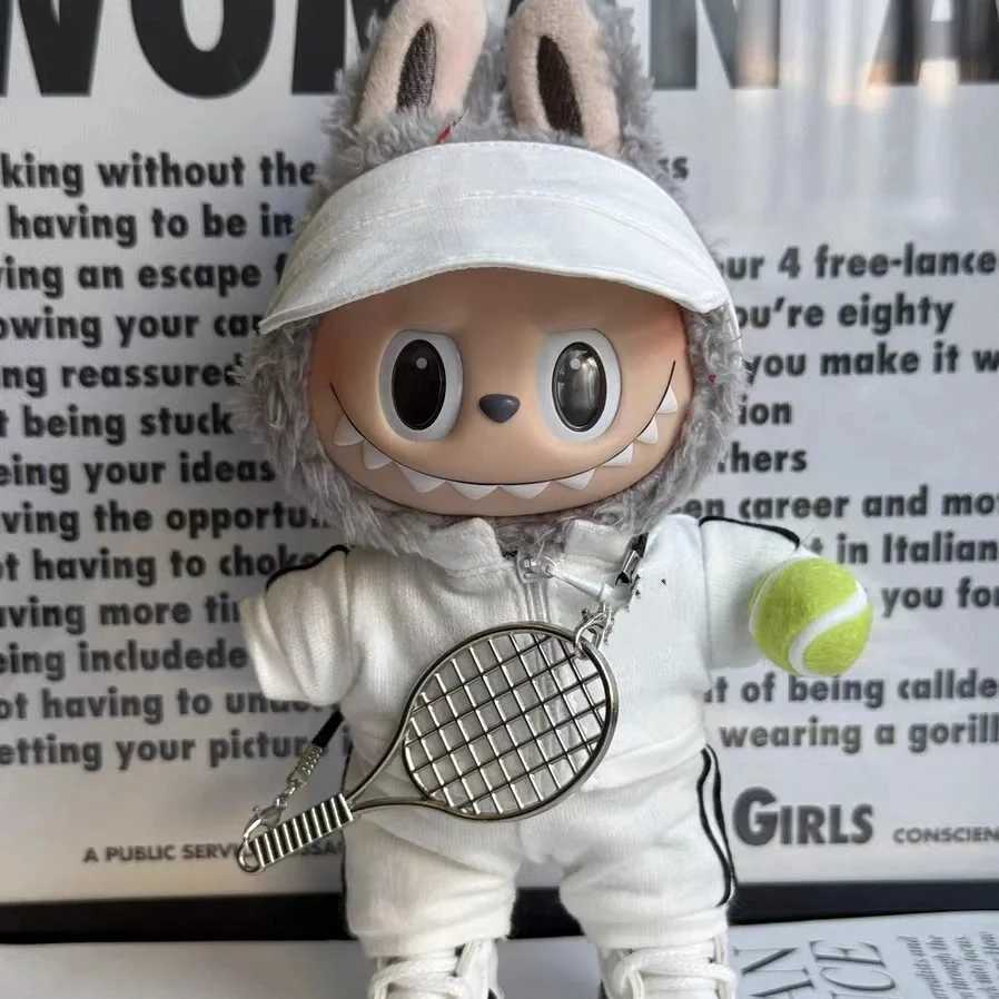 ForV1 V2 30 labubu clothes Sports suit Tennis dress up Peaked cap canvas shoes Hooded sweater set For ropa labubu clothes outfi C250919