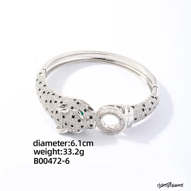 Brand Designer Leopard Jewelry Set Kashi Accessories European And American Style Full Dia Gold-Plated Bracelet Ring Light High-End Fee ddmyfriend