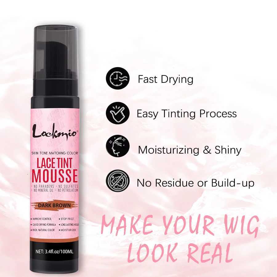 Wig Tint Foam for Lace Front Dyeing Mousse Natural Quick Dry Grid Invisible Color Hair Spray for Toupees F250918