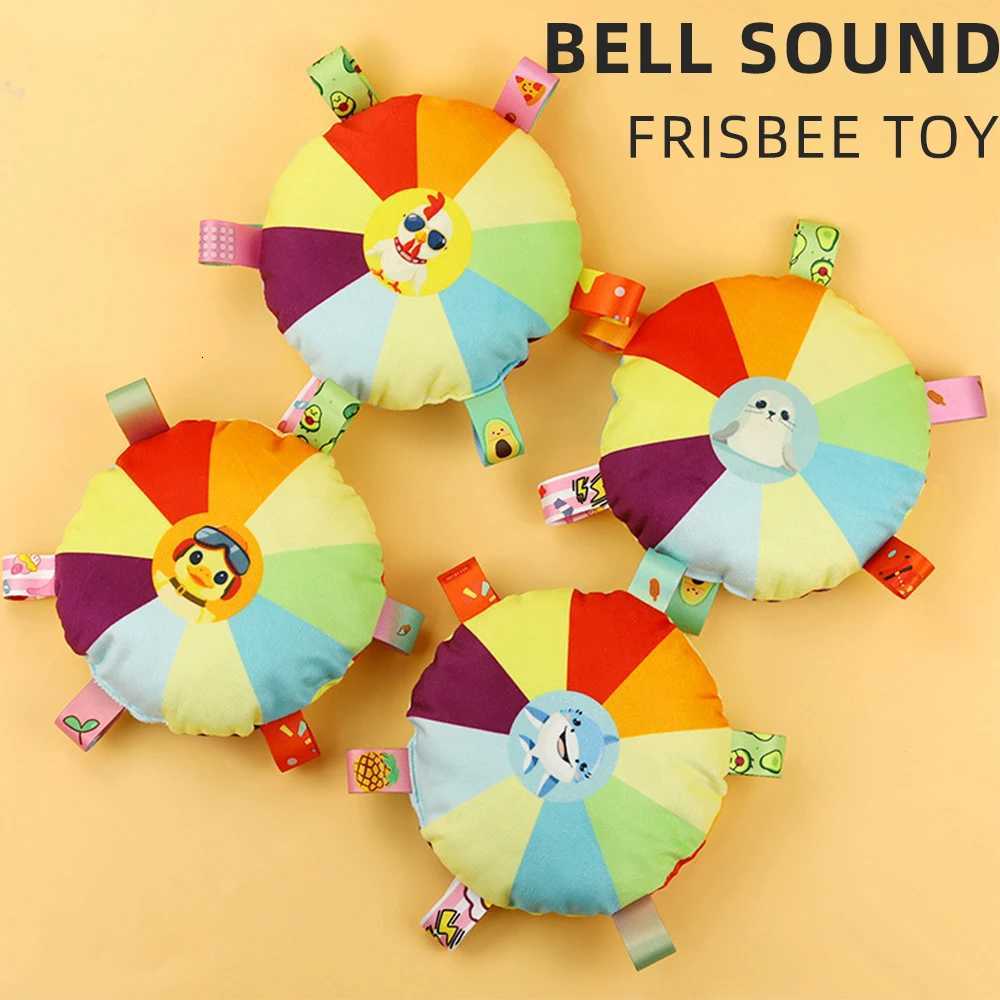 Dog Round Toy Bite Resistant Cartoon Plush Outdoor Interactive Training Games Pet Chewing Flying Discs Toys Bells Pet Supplies X250918
