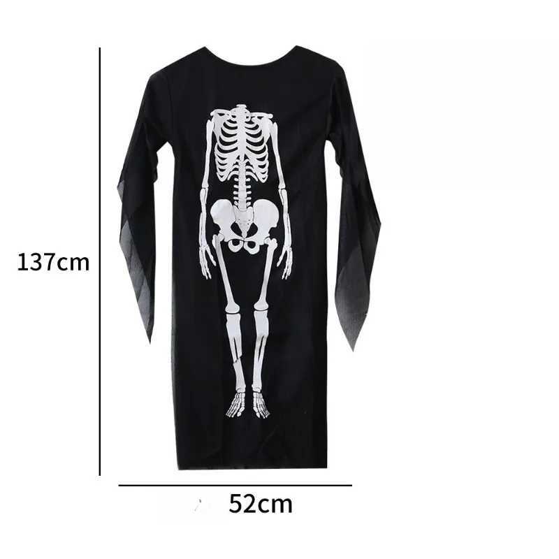 Festival Role Costume Halloween Skeleton Cape Reaper Knight Cosplay Costume Skull Skeleton Cape Halloween Plays Accessories L250918