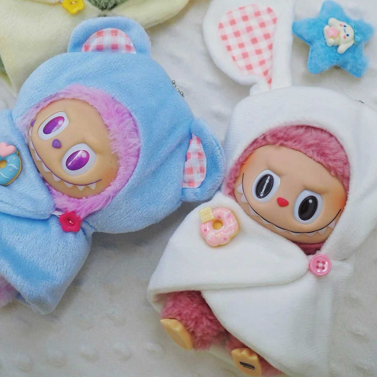 For Labubu 17cm Baby Clothes Cosplay Big Into Energy Series Have A Seat Series Exciting Macaron Series Vinyl Doll Sleeping Bag C250919