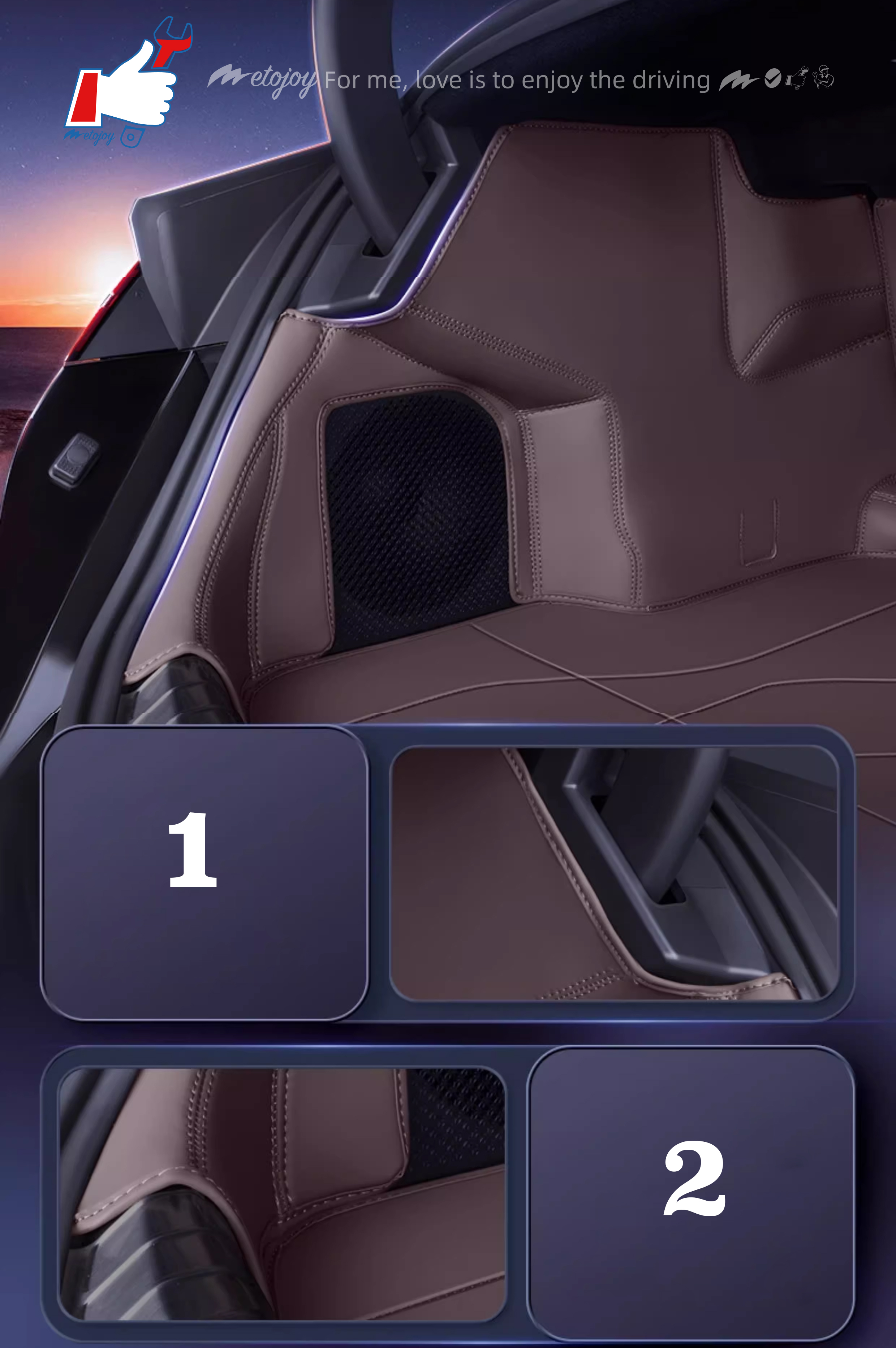 For DENZA Z9 2024 Car Trunk Mat Custom Fit Cargo Mat 3D Shaped Trunk Liner XPE Trunk Protection Mat Rear Trunk Full-surrounded Mat Easy Clean Easy Mai