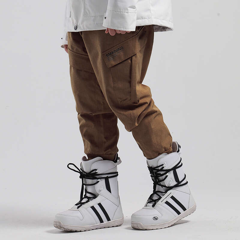 New Snow Windproof, Waterproof, Warm, Wear-Resistant Leg Pair Of Snowboard Pants For Men